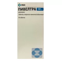 Пивелтра табл. п.п.о. 100 мг №30 (доравирин)