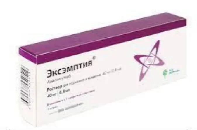 Эксэмптия р-р д/и п/к 40мг/0,8мл шпр  0.8мл N2 (адалимумаб)