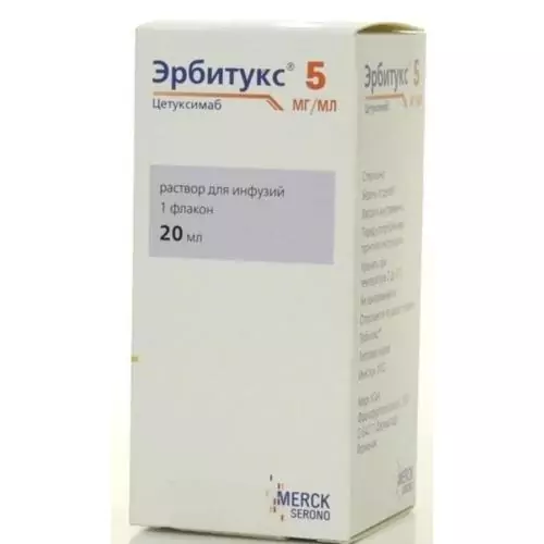 Эрбитукс р-р д/инфуз 5мг/мл фл 20мл N1(цетуксимаб)