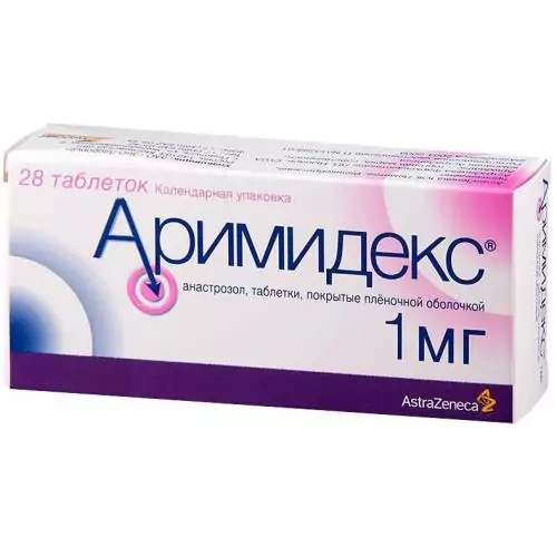 Аримидекс таб.п/п/о 1 мг. №28 (анастразол)