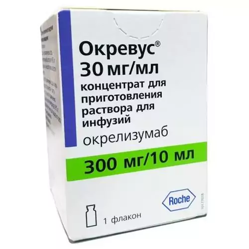 Окревус конц д/приг р-ра для инфузий 30 мг/мл фл 10 мл ( Окрелизумаб )